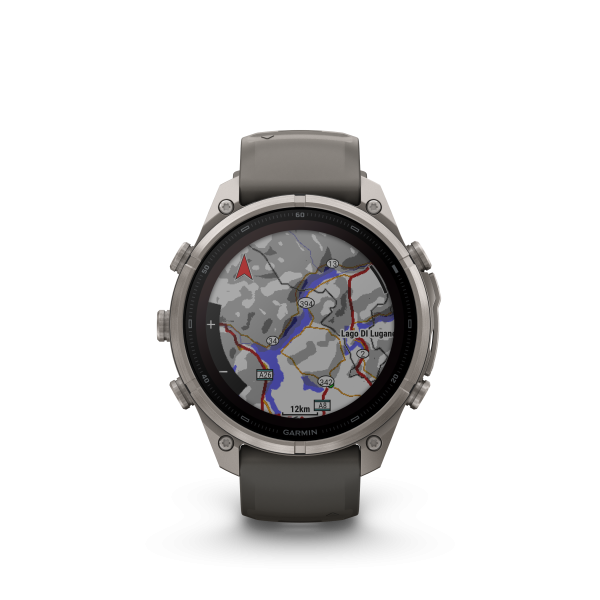 GARMIN Fenix 9 Pro Solar InReach, 47mm, Kieselgrau/Titan (010-04338-01)