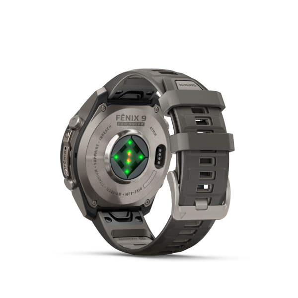 GARMIN Fenix 9 Pro Solar InReach, 47mm, Kieselgrau/Titan (010-04338-01)