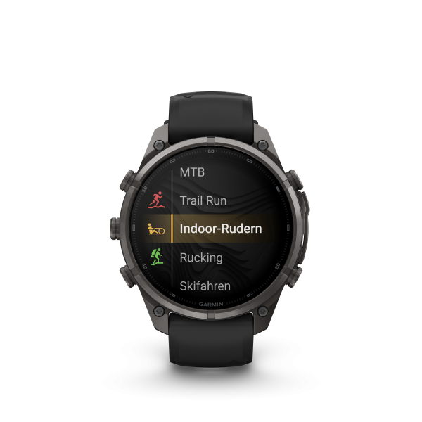 GARMIN Fenix 9 Pro InReach, 47mm, Carbongrau DLC Titan mit Silikon-Armband Schwarz/Kieselgrau (010-04336-11)