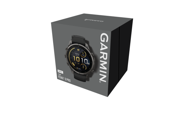 GARMIN Fenix 9 Pro InReach, 47mm, Carbongrau DLC Titan mit Silikon-Armband Schwarz/Kieselgrau (010-04336-11)