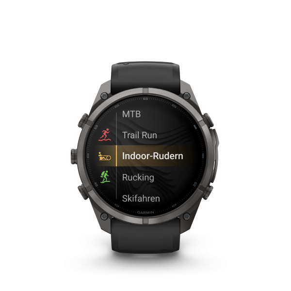 GARMIN Fenix 9 Pro InReach, 51mm, Carbongrau DLC Titan mit Silikon-Armband Schwarz/Kieselgrau (010-04337-11)