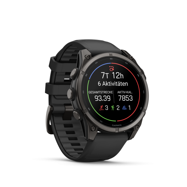GARMIN Fenix 9, 47mm, Schwarz/Carbongrau DLC Titan (010-04762-11)