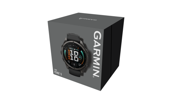 GARMIN Fenix 9, 47mm, Schwarz/Carbongrau DLC Titan (010-04762-11)