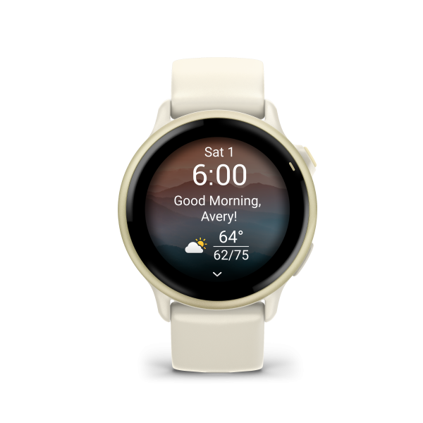 GARMIN Vivoactive 6, Bone/Lunargold, 42mm (010-02985-01)