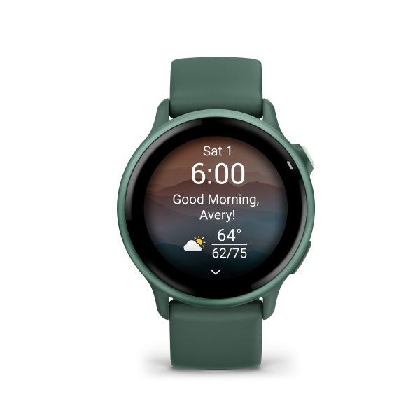 GARMIN Vivoactive 6, Jaspisgrün/Jaspisgrün Metallic, 42mm (010-02985-02)