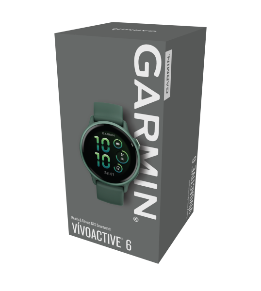 GARMIN Vivoactive 6, Jaspisgrün/Jaspisgrün Metallic, 42mm (010-02985-02)