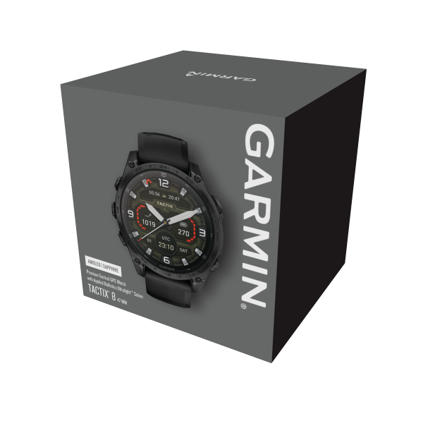 GARMIN Tactix 8 Amoled Sapphire, Schwarz Titan DLC, 47mm (010-​03405-01)