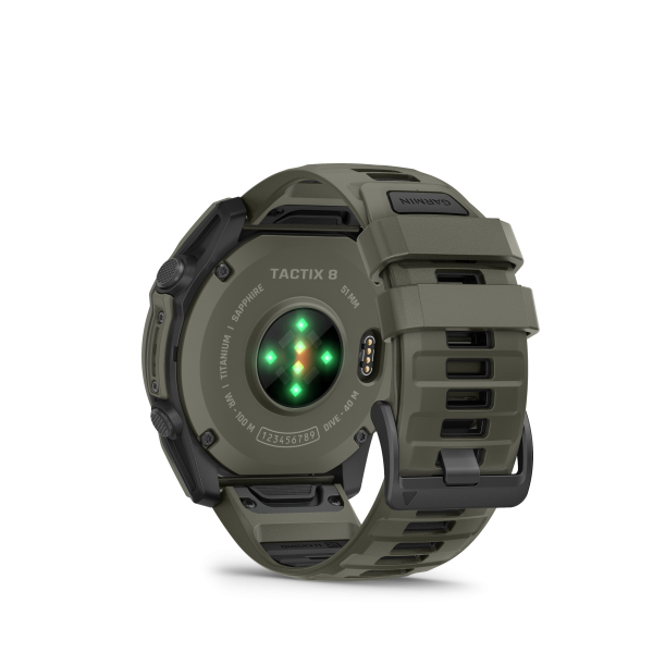 GARMIN Tactix 8 Amoled Cerakote, Olivgrün, 51mm (010-04553-11)