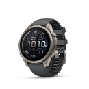 GARMIN Fenix 9 Pro InReach, 47mm, Titan mit Silikon-Armband Graphit/Schwarz (010-04336-21)
